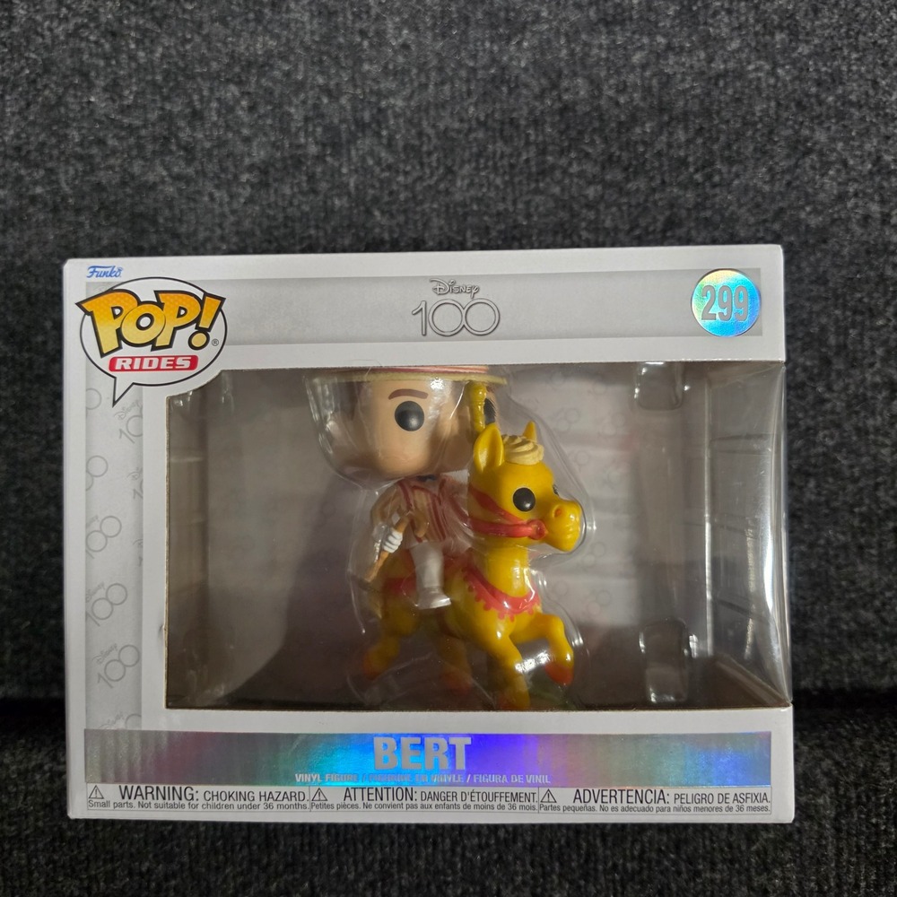 Funko Pop Rides Disney 100 Mary Poppins Bert Carousel Horse Vinyl Figure 299